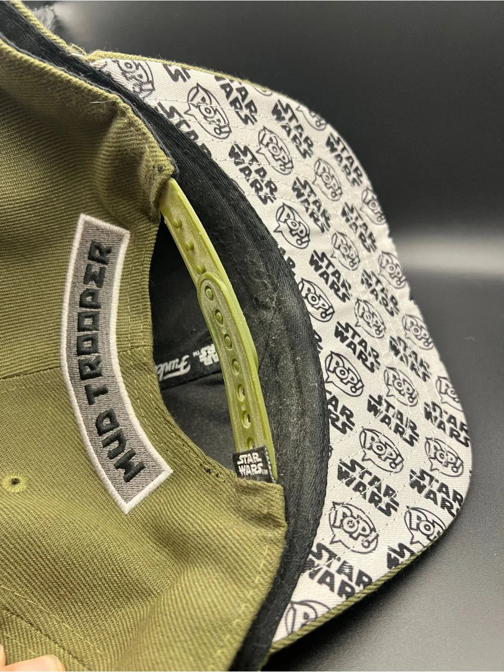 Star Wars FUNKO POP Olive Green Hat with Yellow Embroidered Mud Trooper Patch